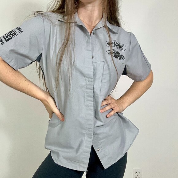 *REDKAP Canadian Superbike Championship Grey Button Up - Picture 4 of 10